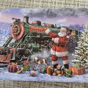Santa Express Holiday Tin With 300 Piece Unopened Puzzle